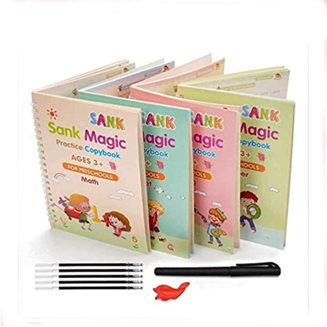 Pack Of 4 Sank Magic Practice Copybook